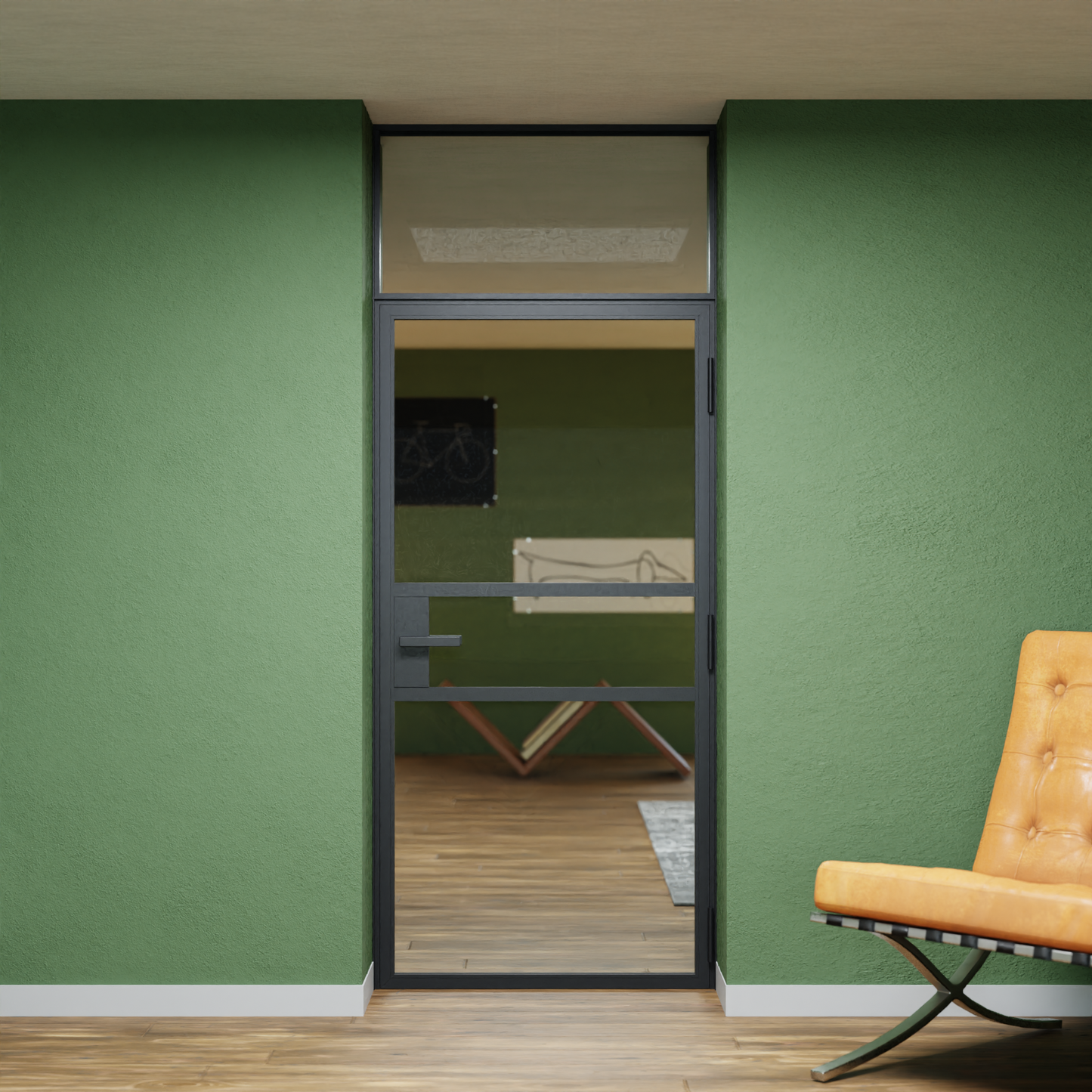 LoftTueren.shop - Lofttür LOFT9 mit Oberlicht