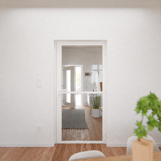 Lofttür LOFT1, Glas, Weiß