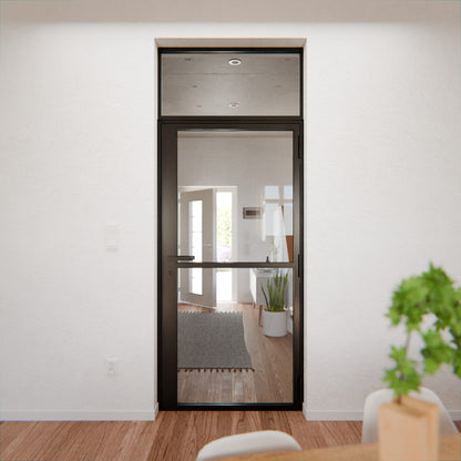 Lofttür LOFT1, Glas, Schwarz