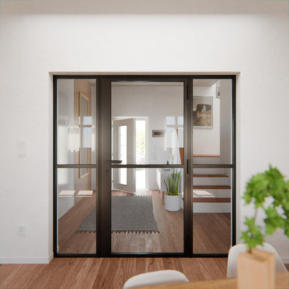 Lofttür LOFT1, Glas, Schwarz