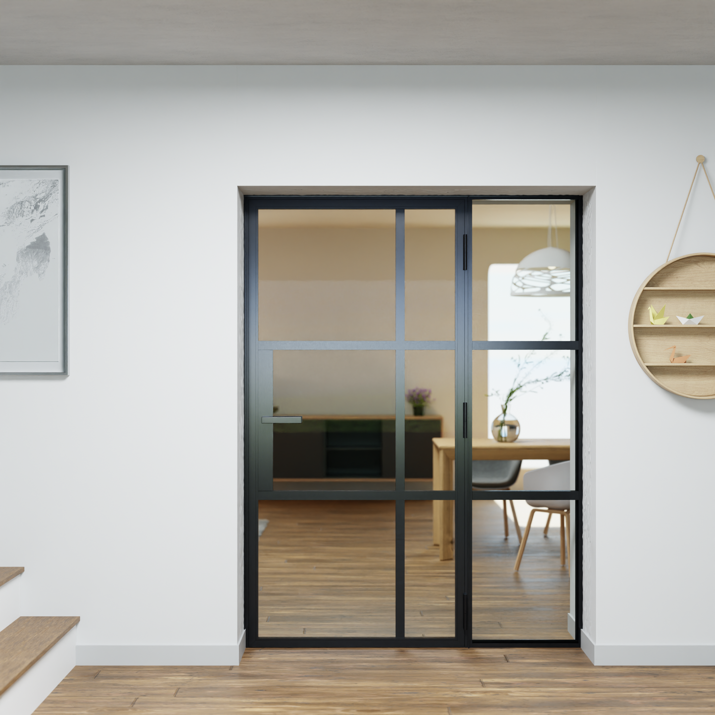 LoftTueren.shop - Lofttür LOFT10 mit Seitenteil rechts