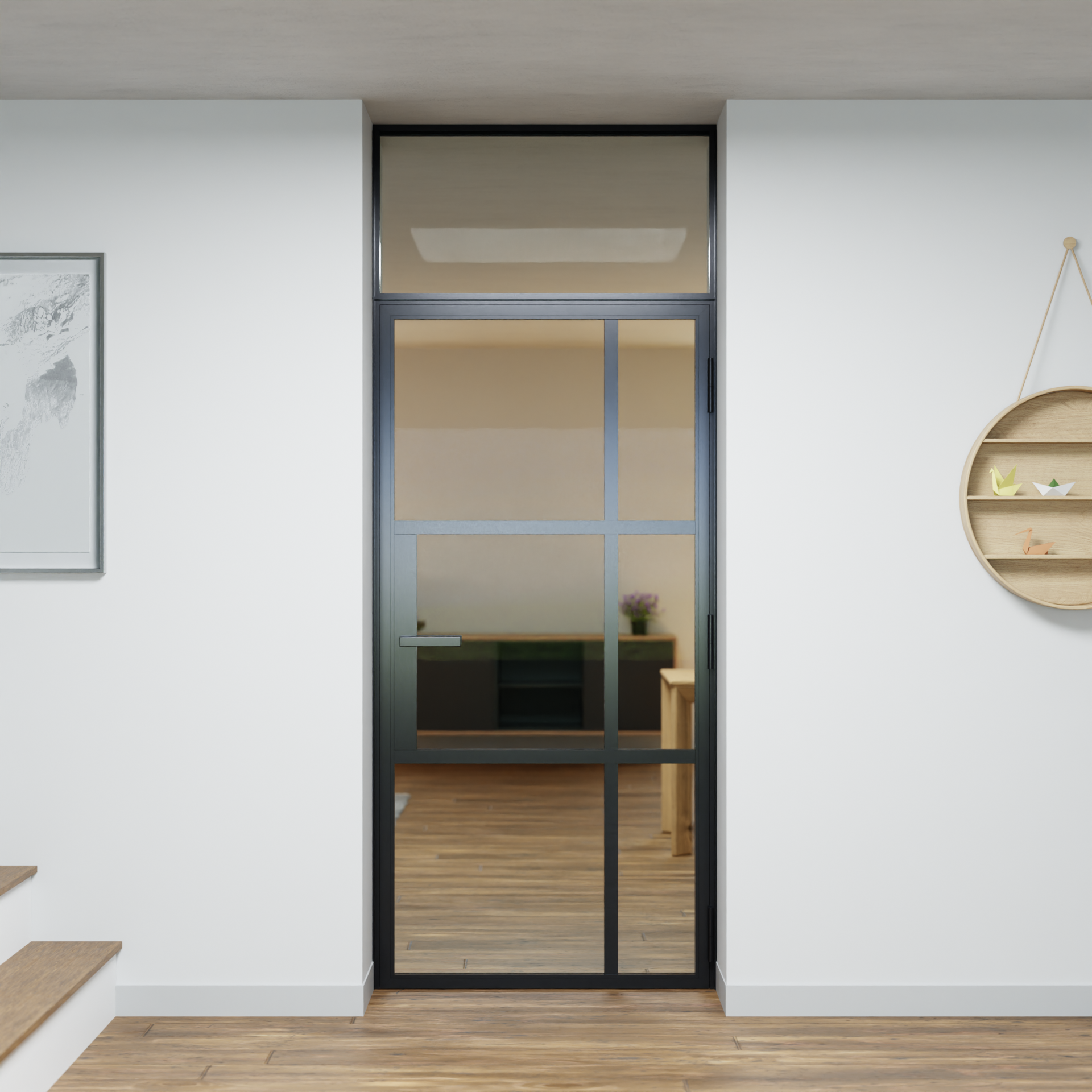LoftTueren.shop - Lofttür LOFT10 mit Oberlicht