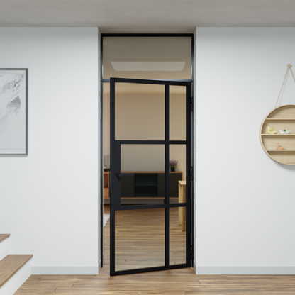 LoftTueren.shop - Lofttür LOFT10 mit Oberlicht - offen