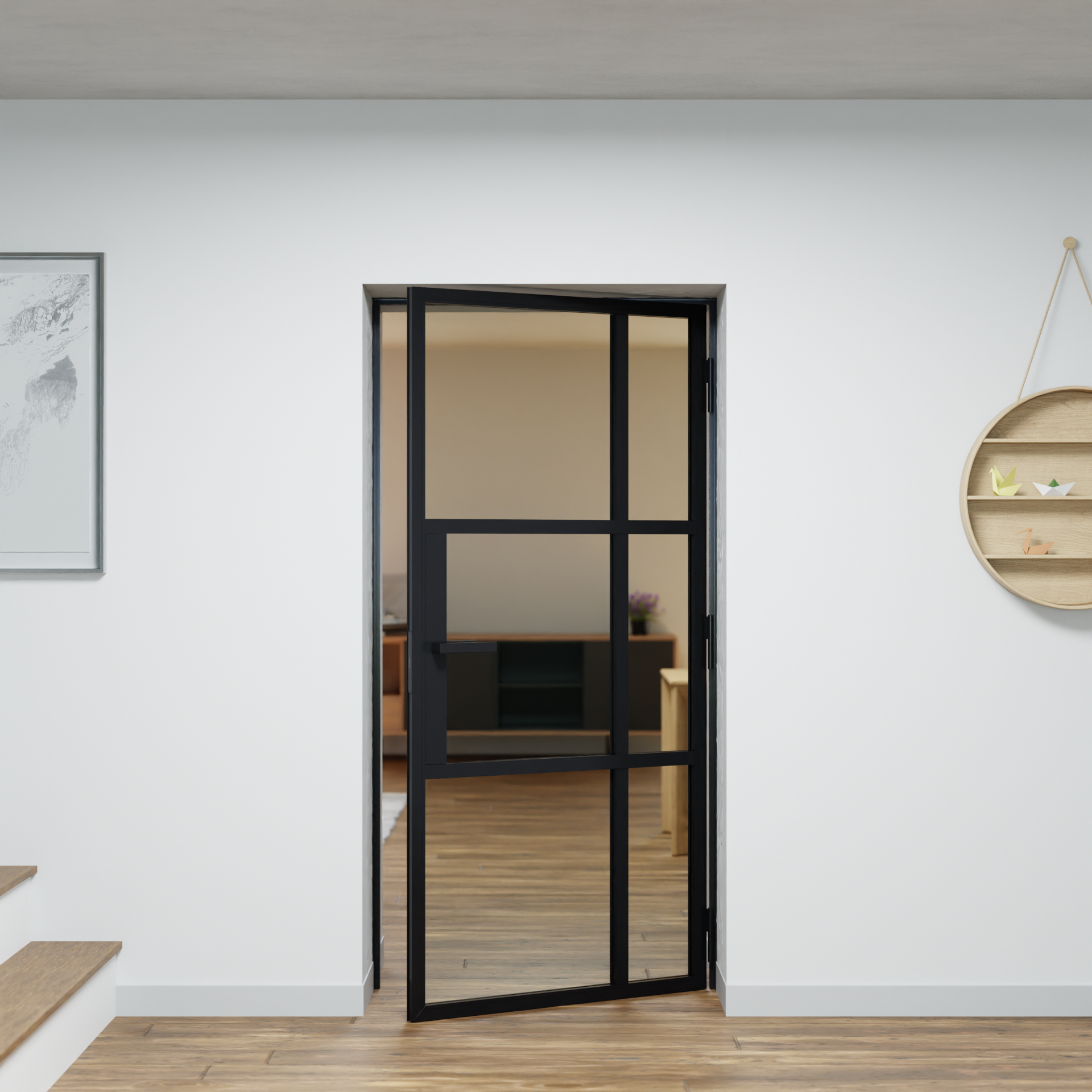 LoftTueren.shop - Lofttür LOFT10 - offen