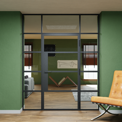 LoftTueren.shop - Lofttür LOFT5 inkl. Oberlicht und Seitenteil links & rechts