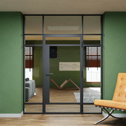 LoftTueren.shop - Lofttür LOFT7 inkl. Oberlicht und Seitenteil links & rechts